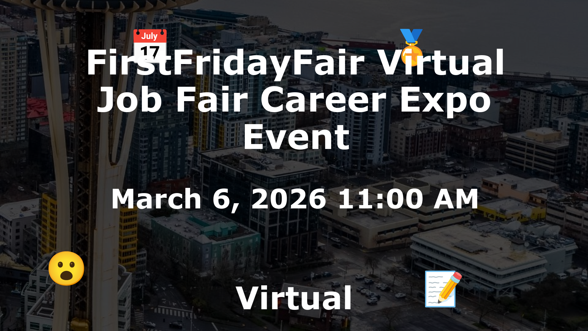 FirstFridayFair Virtual Job Fair Career Expo Event event image